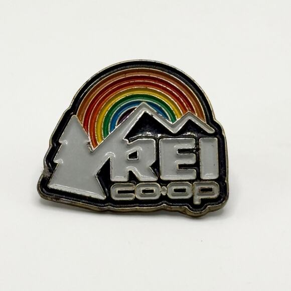 REI Co Op Jewelry - REI Co-op Rainbow Pride Month Logo Lapel Pin / Pin EUC